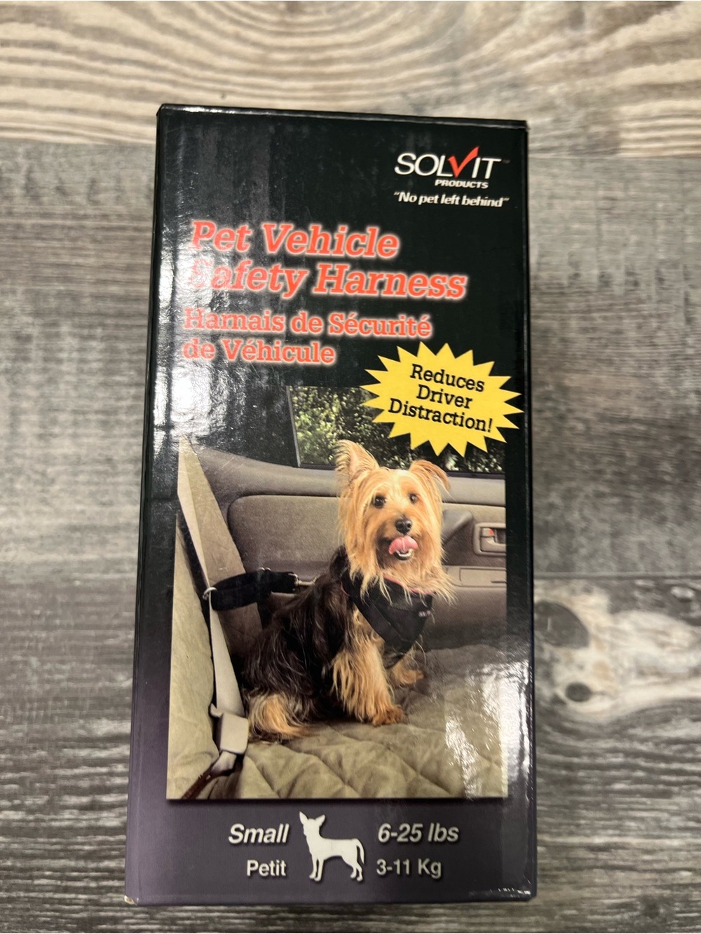 Small Black Pet Vehicle Safety Harness - Black